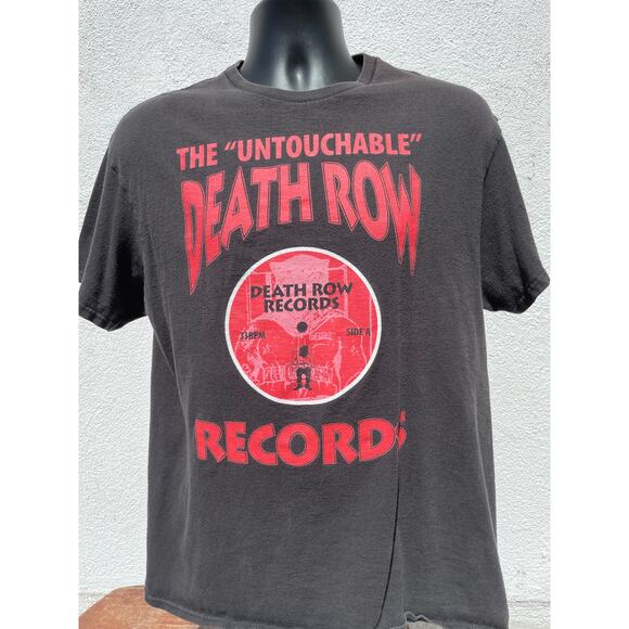 Death Row Records T Shirt Rap Label Tee Mens Medium - Picture 1 of 3